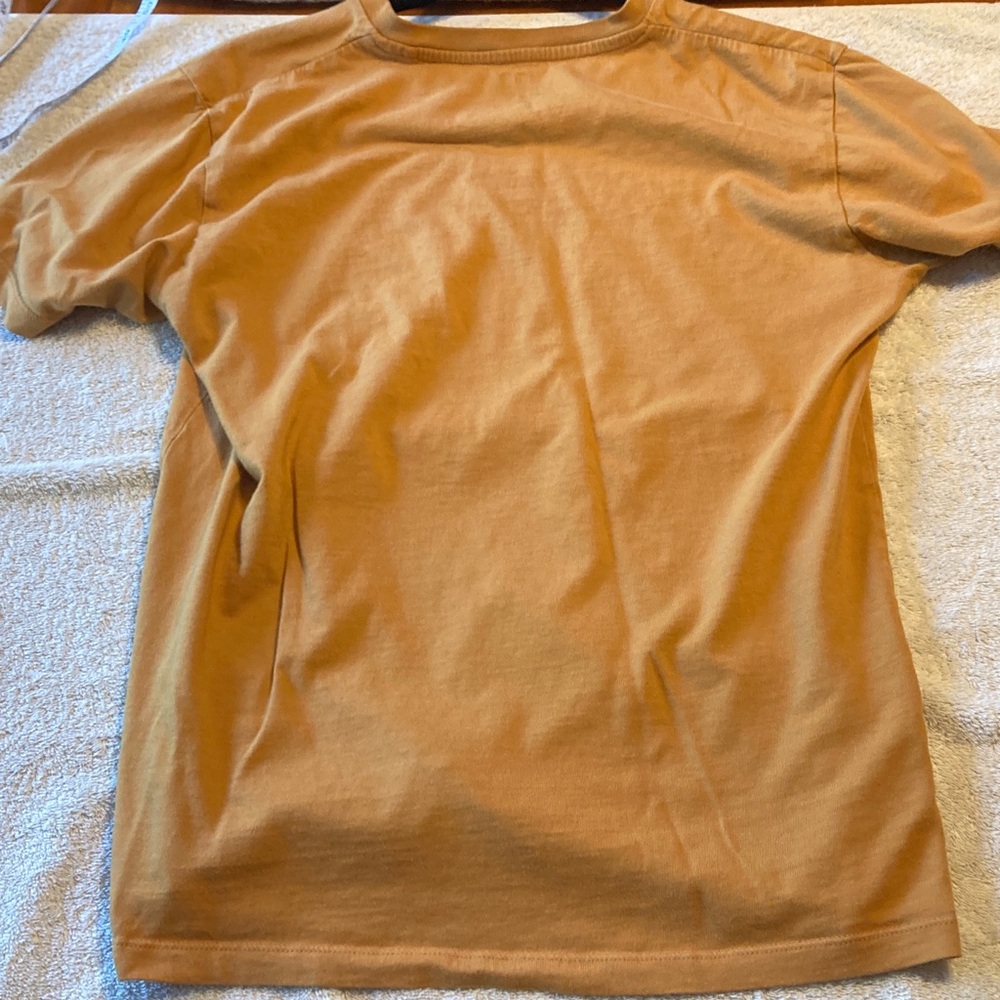 Uniqlo Women’s Short Sleeve V-Neck Tee - Mustard - Picture 7 of 7